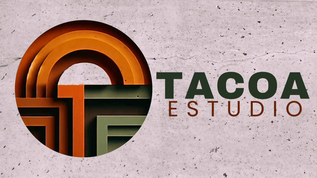 Logotipo de TACOA Estudio, estudio de arquitectura, patrimonio e interiorismo en Colombia
